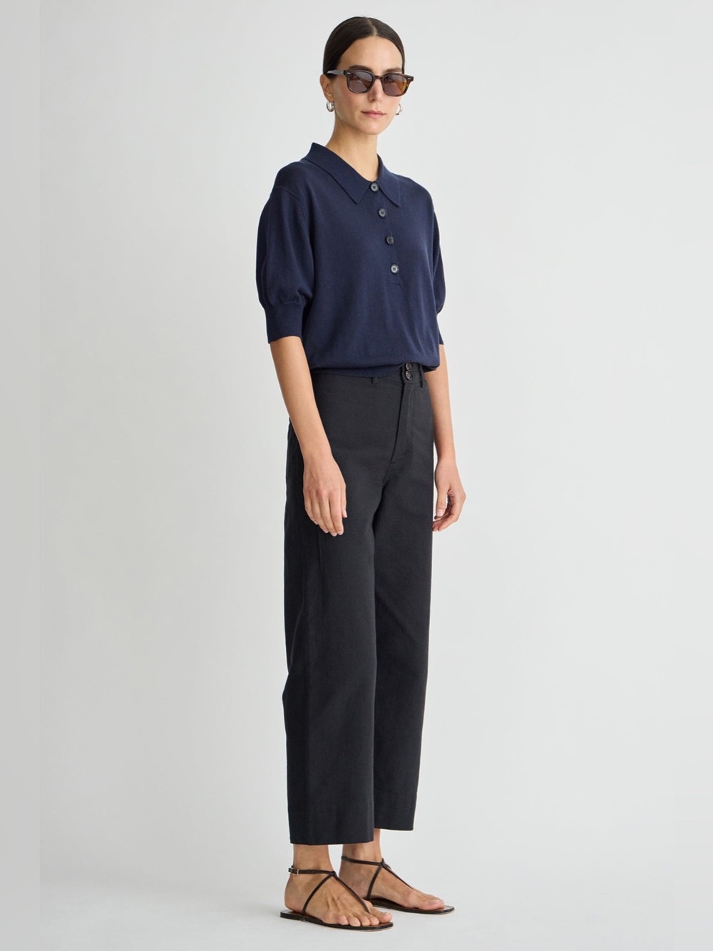 SALE! Apiece Apart Merida Black Cotton Trousers size 12